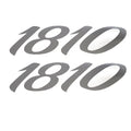 Lund Boat Decal 2095895 - 1810 Metallic Silver 6 Inch (set of 2)