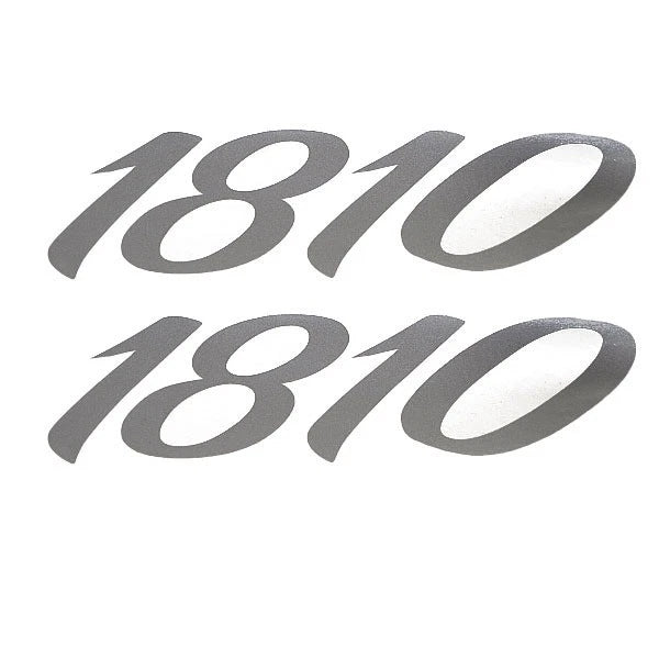 Lund Boat Decal 2095895 - 1810 Metallic Silver 6 Inch (set of 2)