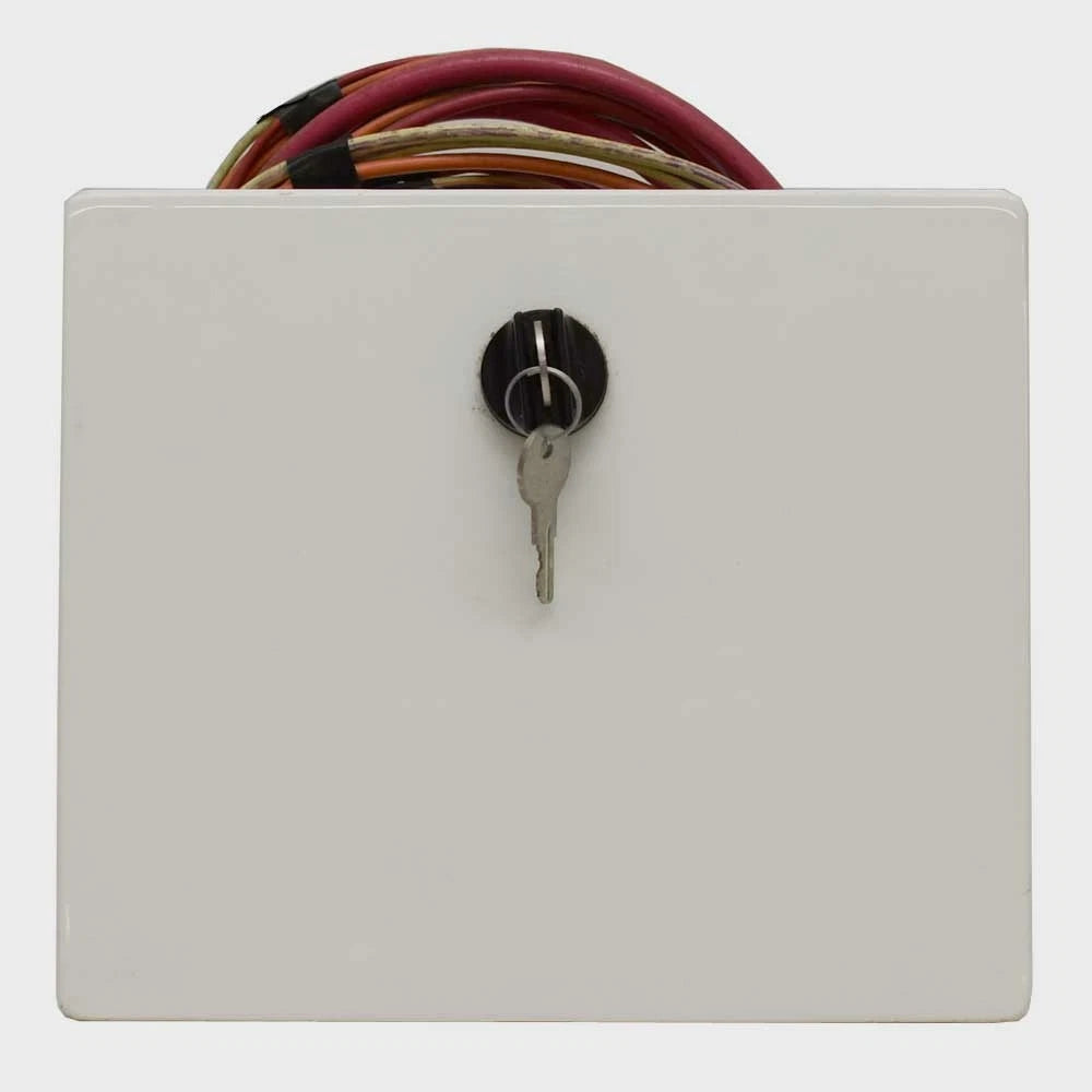 Boat Breaker Box Panel - 9 1/2 X 8 Inch White Aluminum
