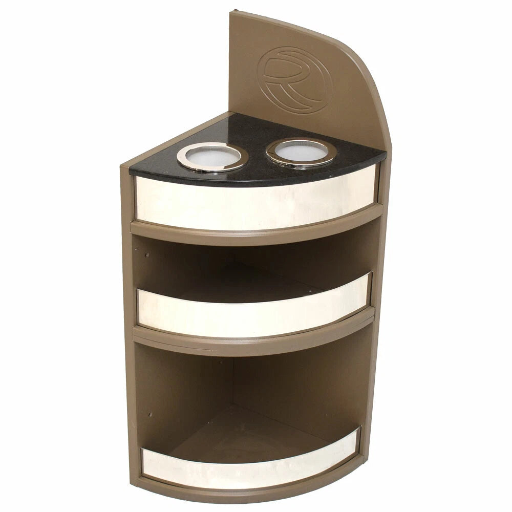 Regency Pontoon Boat Corner Shelf M-731P-DM - with Cup Holders 2019