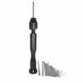 26Pcs Mini Micro Hand Drill Bits Small Manual Keyless Chuck Pin Vise Rotary Tool
