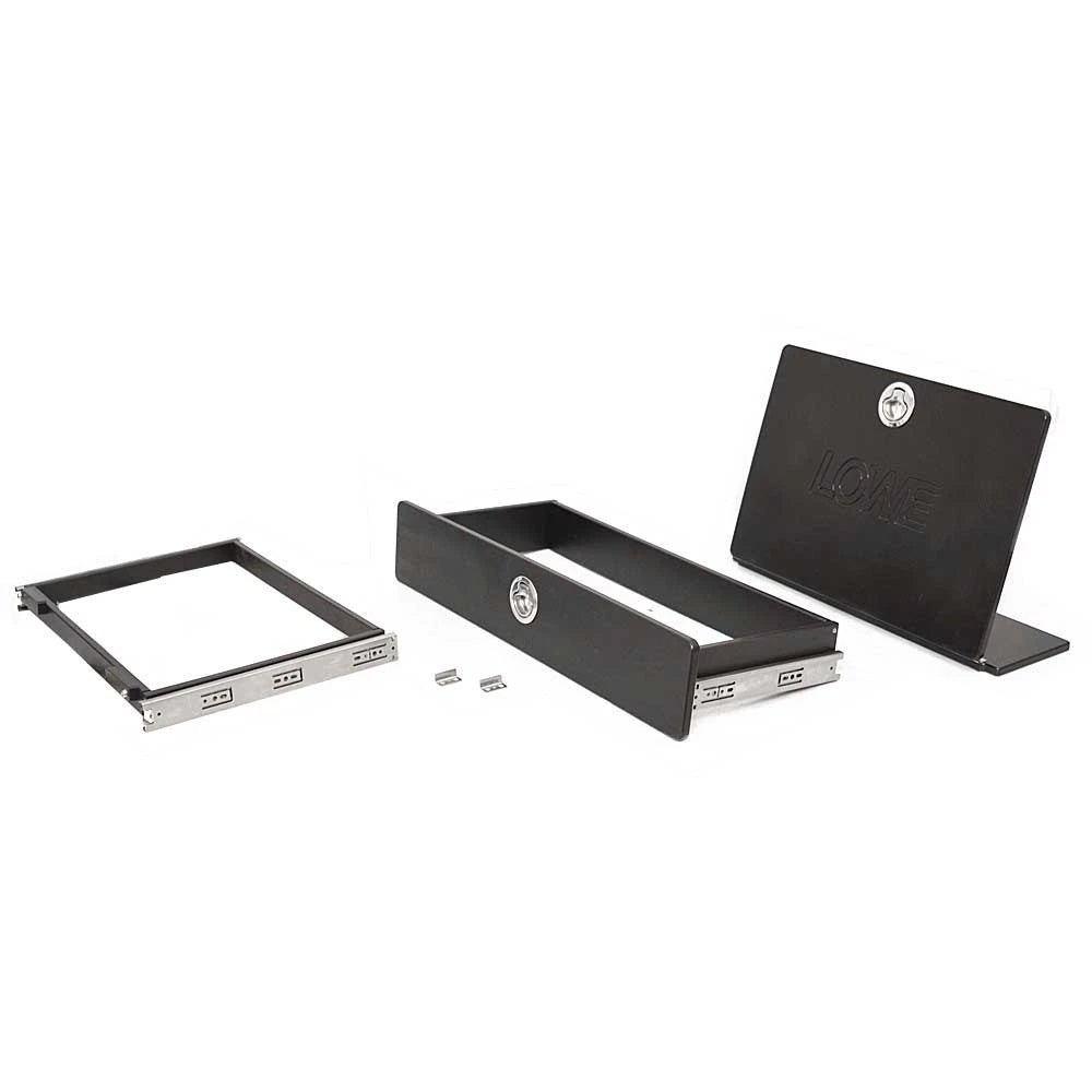 Lowe 1610 Tiller Boat Console Door 2256726 - with Drawers Black (3 PC)