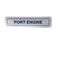 Sea Ray Boat Decal Label Sticker 1698947 - Port Engine Silver