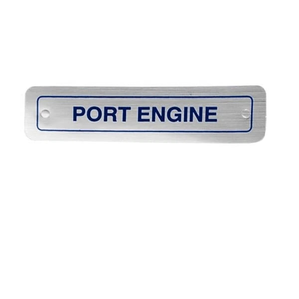 Sea Ray Boat Decal Label Sticker 1698947 - Port Engine Silver