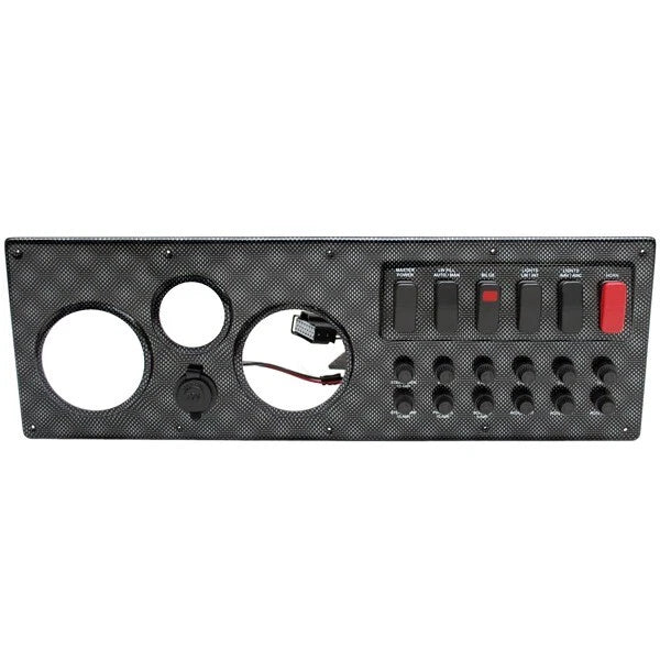 Lund Boat Instrument Panel 2018958 - 21 X 7 Inch Carbon Fiber Plastic