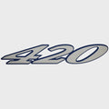 Cruisers Boat Model Decal Sticker V2111500 - 420 Express Silver Blue