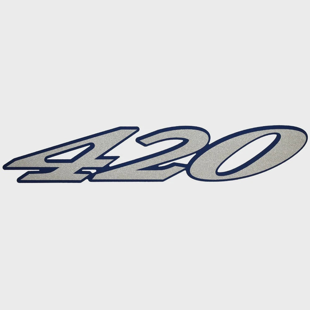 Cruisers Boat Model Decal Sticker V2111500 - 420 Express Silver Blue