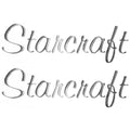Starcraft Boat Raised Decals - Silver 13 1/2 X 4 Inch (pair)