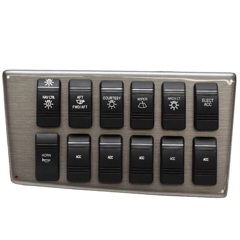 Larson Boat Rocker Switch Panel - 350 Cabrio Glossy Gray