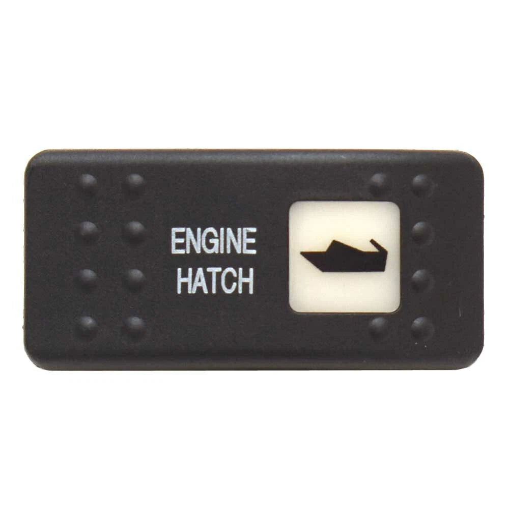 Carling Boat Rocker Switch Actuator - Engine Hatch Horizontal Black