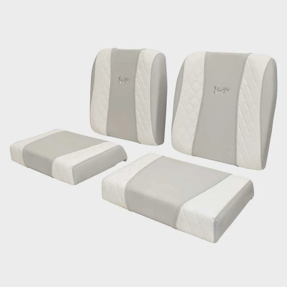 Ranger Boat Leaning Post Seat Cushions - 2600 Bay Two-Tone Gray