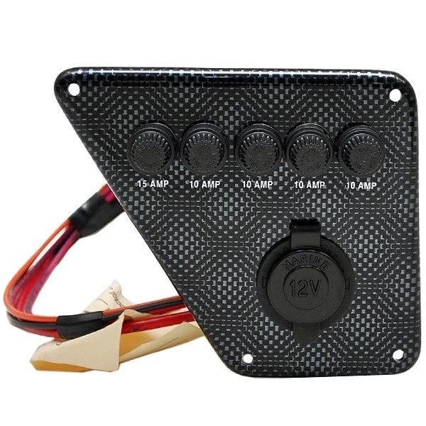 Lund Boat Fuse Panel 1995519 - Sport Angler Carbon Fiber Plastic