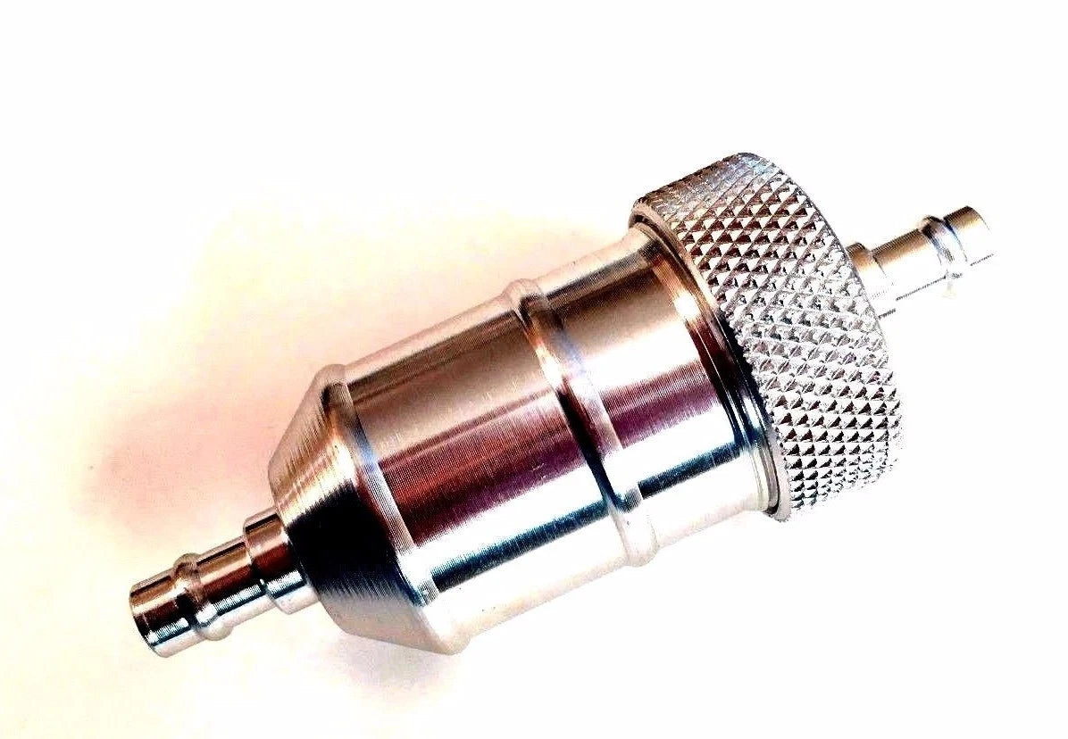 Billet Aluminum in Line Fuel Filter 1/4"For Go Karts ATV Dune Buggy Motorcycle