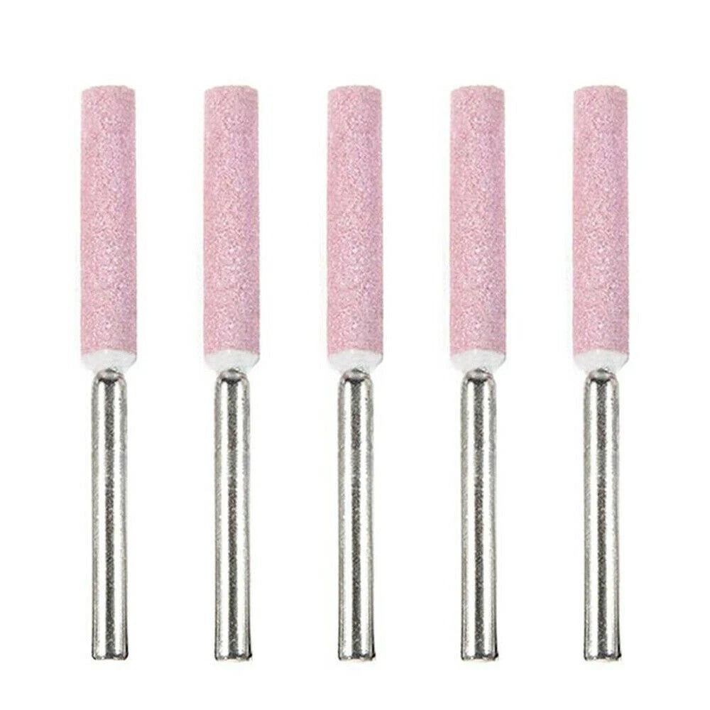10 Pcs 4.8mm Chainsaw Sharpener Grinding Stone File Chain Saw Sharpening Tool