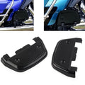 1 Pair Black Passenger Footboard Floorboard Covers for Harley Touring Road Glide