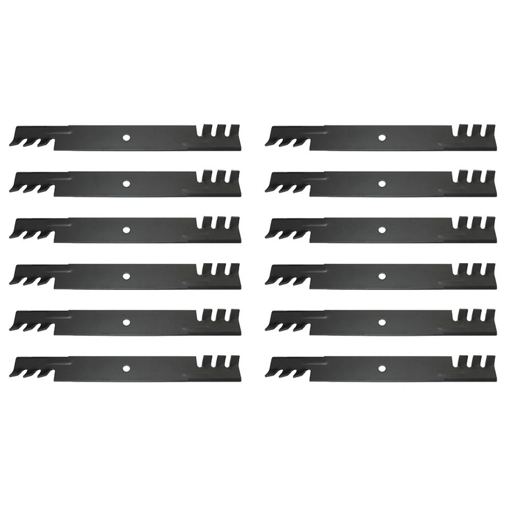 Qty. 12: Toothed Mower Blades Fits Bobcat Replaces 112111-03