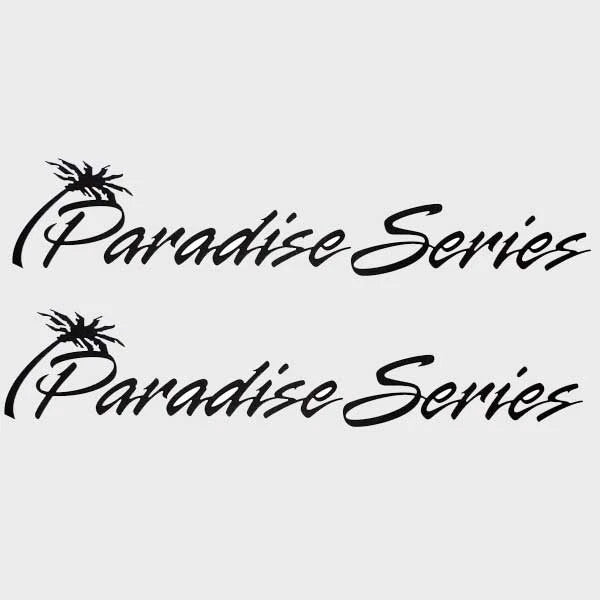 Waco Boat Decals 0841-04 - Paradise Series 22 3/4 Inch Black (pair)