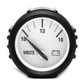 Faria Boat Voltmeter Gauge 0764074 - Black White 2 Inch