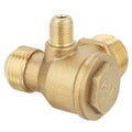 90 Degree Air Compressor Check Valve Brass Check Connector 3-way