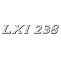 Larson Boat Raised Decal 8624-3126-00 - LXI 283 Silver Sticker