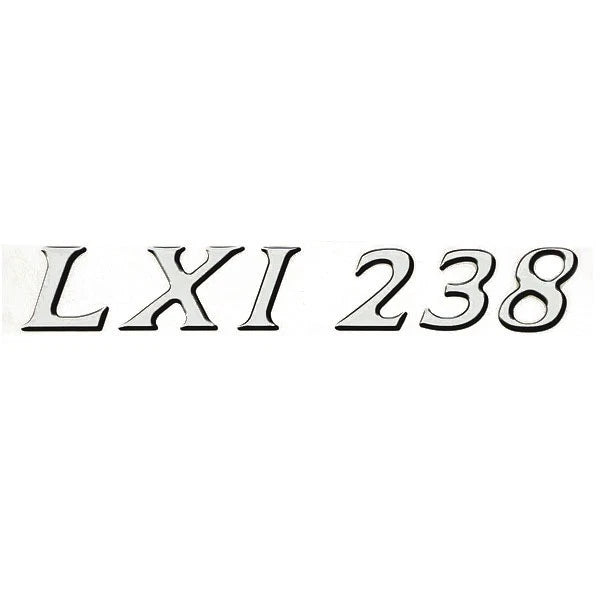 Larson Boat Raised Decal 8624-3126-00 - LXI 283 Silver Sticker