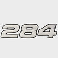 Mako Boat Raised Decal Emblem 161024 - 284 Silver Vinyl
