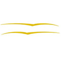 Rinker Boat Graphic Decal 218471 - Yellow Stickers (set of 2)