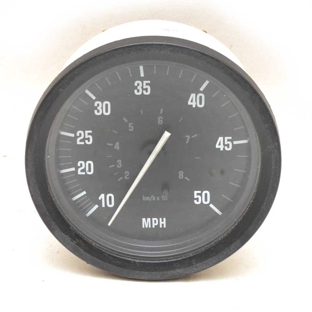 OMC Boat Speedometer Gauge 175641 - Black 50 MPH 3 1/4 Inch