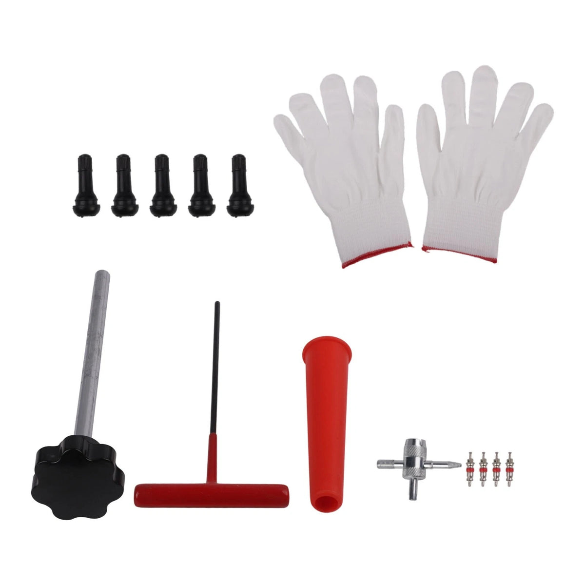 Quick Change Toolkit for Tire Valves 13pcs Compatible with Most Models
