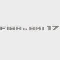 Lowe Boat Decal Sticker 2354062 - Fish and Ski 17 Metallic Silver