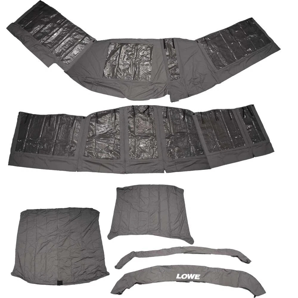 Lowe Boat Full Enclosure Kit 2257463 - SS 210 - SS 230 XD Charcoal