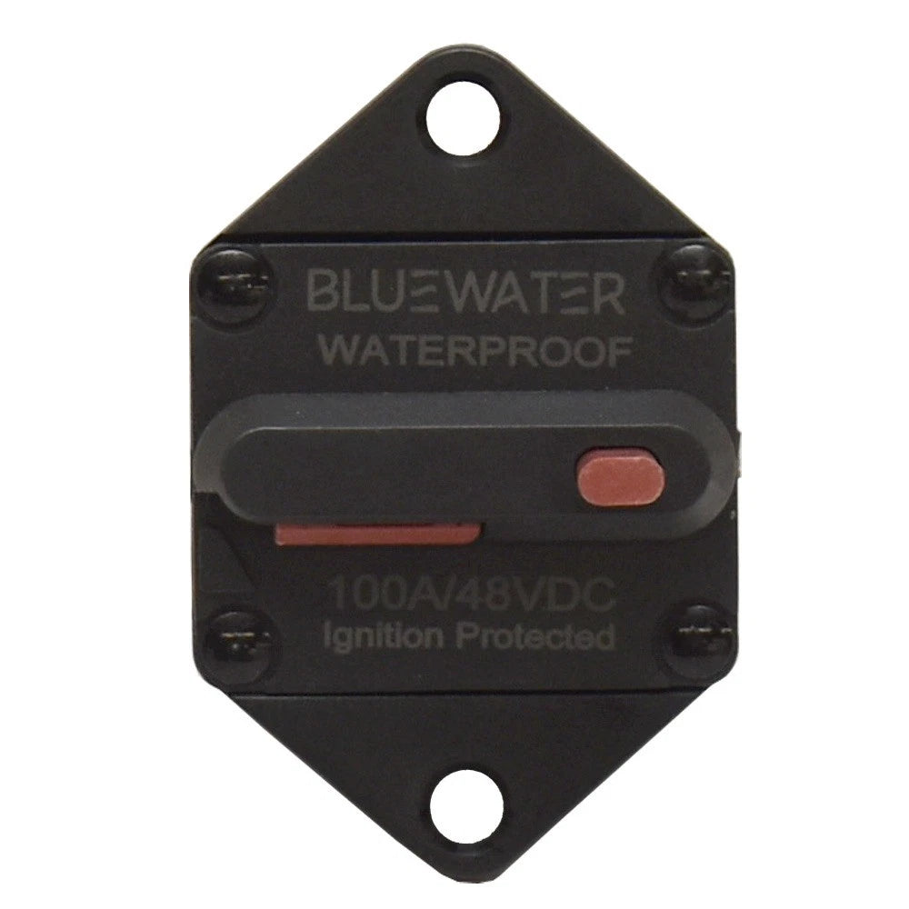 Bluewater Marine Boat Panel Mount Circuit Breaker - 100A - 48VDC