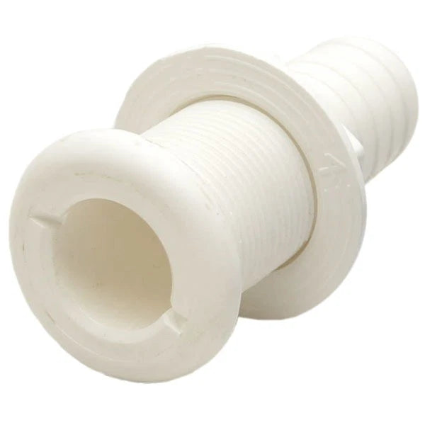 Larson Boat Thru Hull Connector 6225-9477 - Barbed 1 Inch White