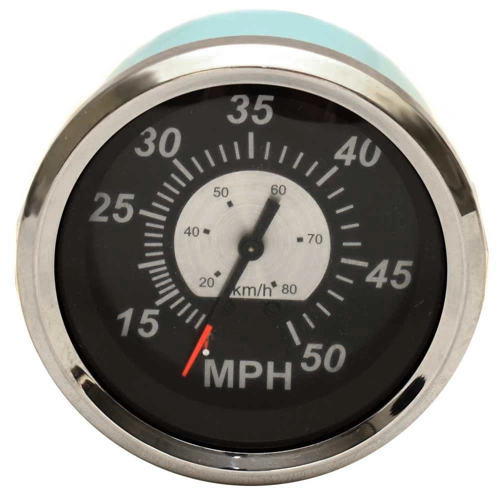 Teleflex Boat Speedometer 68306F - 3 1/4 Inch Sterling 50 MPH