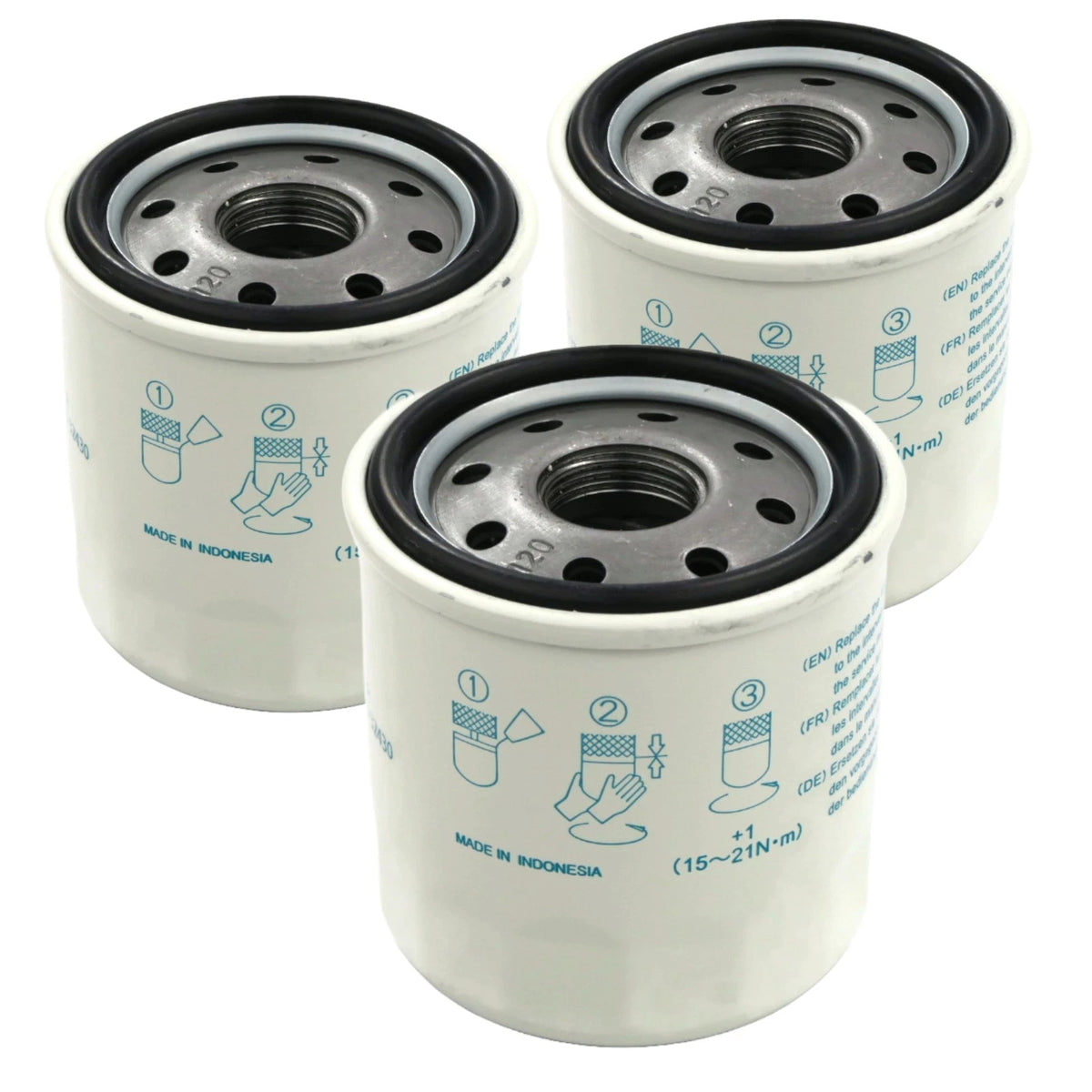 OEM (3-Pack) Kubota OIL FILTER for Case IH 72276225, Kawasaki 16097-1072