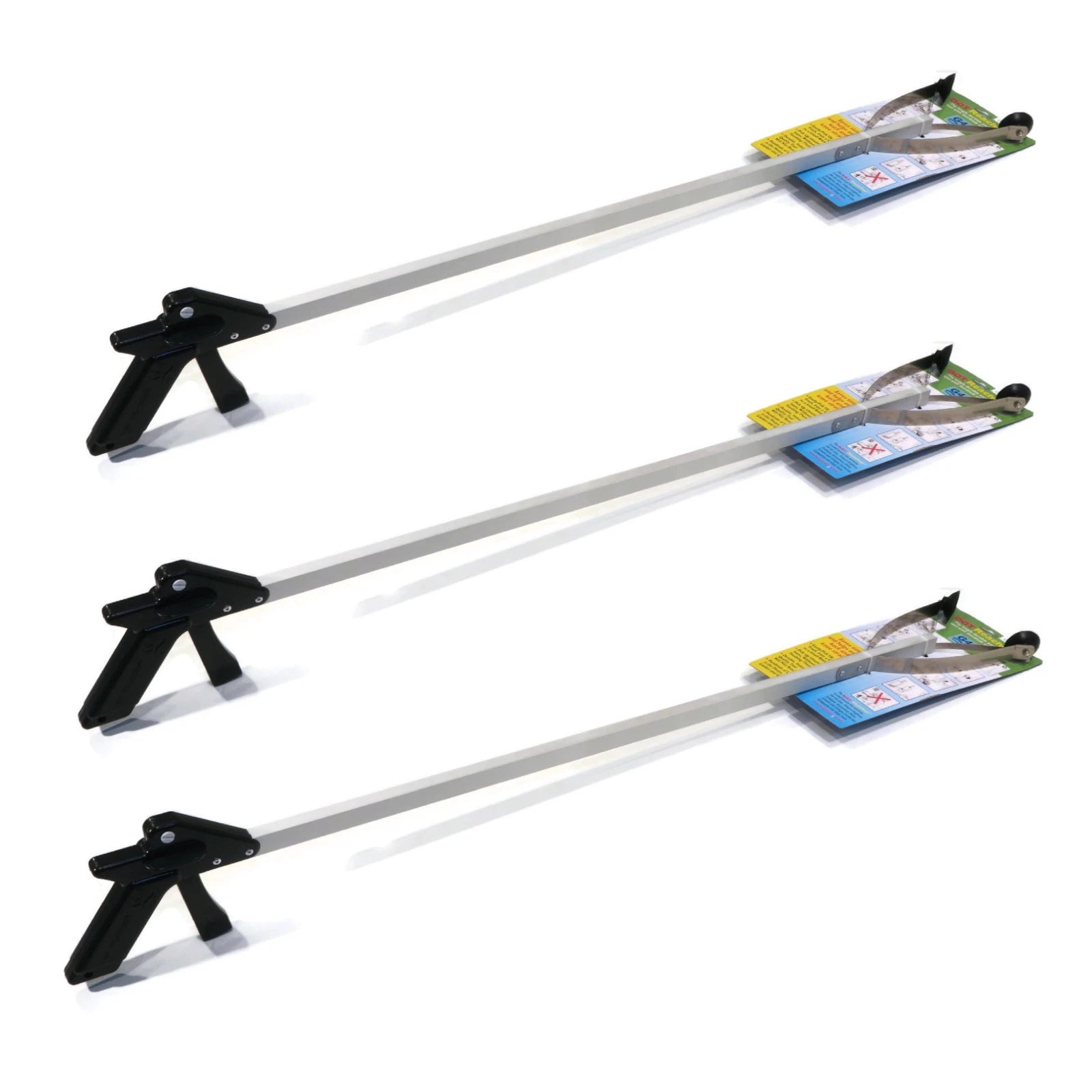 (3 Pack) 40" G4 DOT Easy Reacher Tool for Picking Up Trash & Debris While Mowing