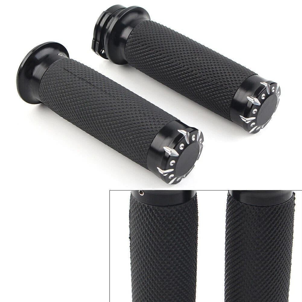 Handlebar Hand Grips for Harley Touring Sportster Dyna Softail VRSC Black