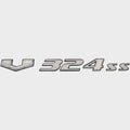 SunCatcher Boat Raised Emblem Decal Sticker 73405581 - V324SS Silver