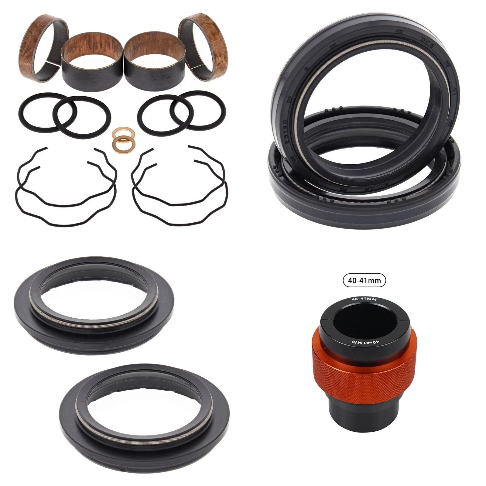 Complete Front Fork Rebuild Kit for Kawasaki Ninja 650 2014-2020 with Driver