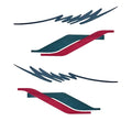 Rinker Boat Graphic Decal Set - 190 SL Dark Teal Hot Pink (4 PC)