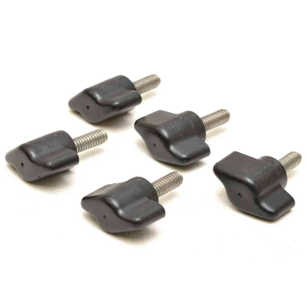 Boat Windshield Mirror Mount Knob 5658005 - 7/8 Inch Black (set of 5)