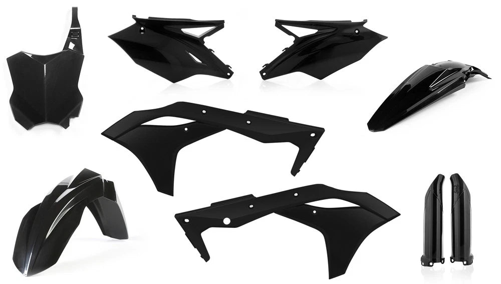 ACERBIS Full Plastic Kit Black for Kawasaki KX250F 2017 Offroad Body Parts