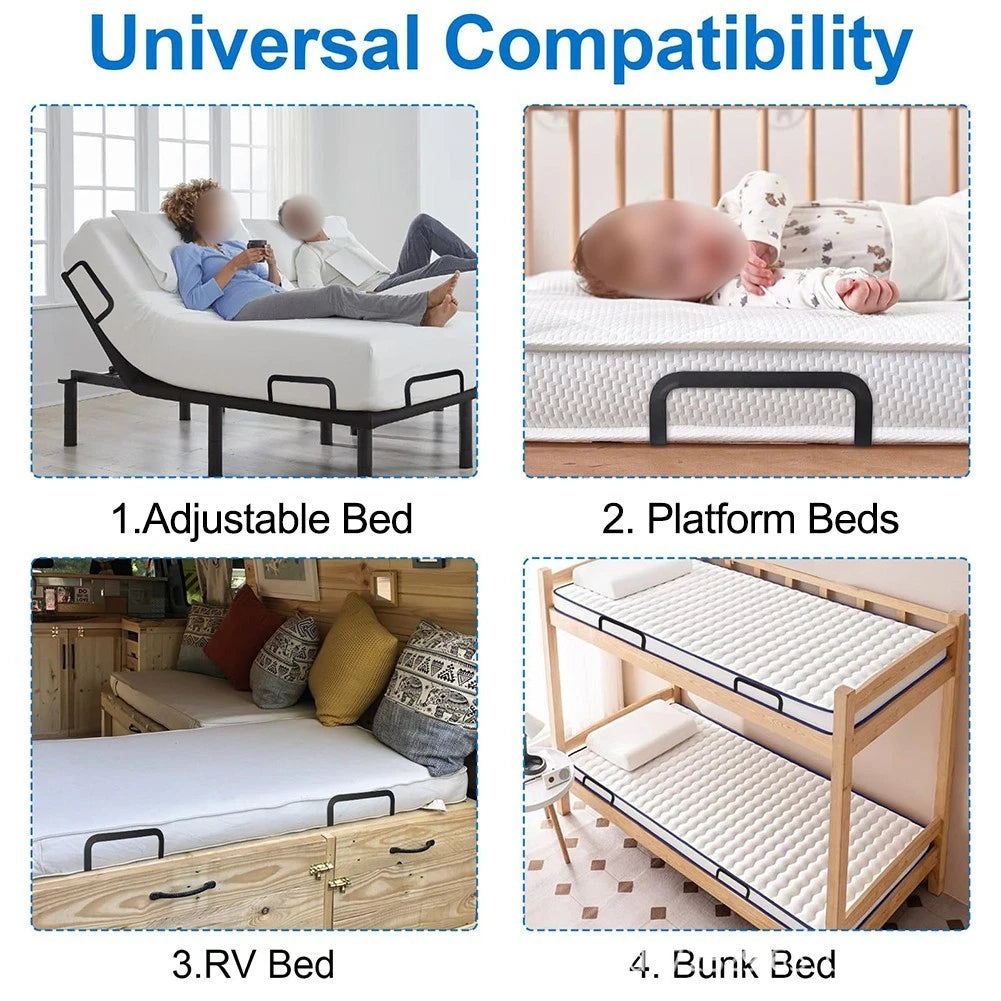 Secure Mattress Slide Stopper Metal Retainer Bar for Adjustable and Wooden Beds
