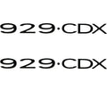 Nitro Boat Brand Decal 135642 - 929 CDX Black Stickers (pair)