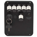 Crownline Boat Ingition/Switc H Panel 39505F - 6 7/8 X 7 5/8 Inch Black