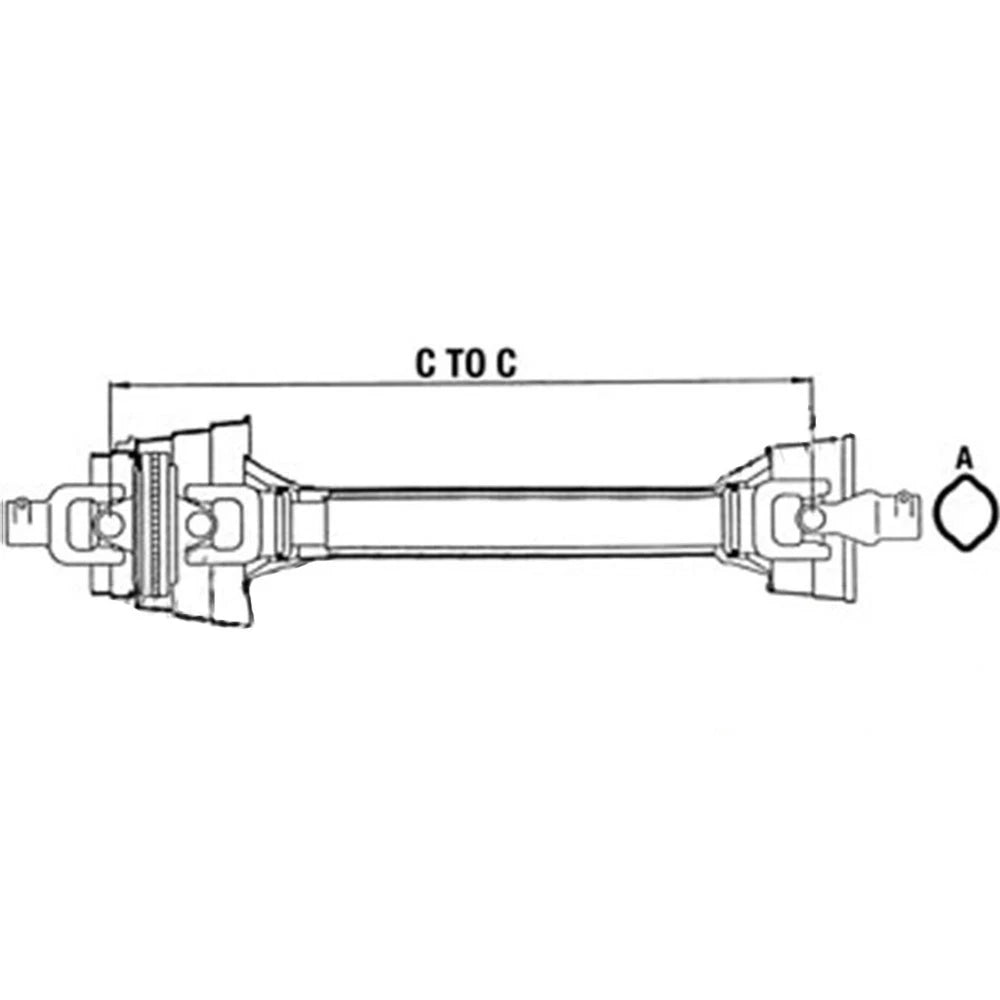 PTO Driveline - Complete Fits John Deere BW14206 BW14491