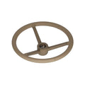 Steering Wheel - Leather Wrapped - Brown Fits John Deere Replaces AL173828-BR