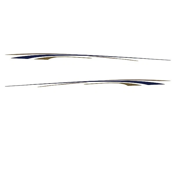 Rinker Boat Graphic Decal - 106 1/2 X 4 1/8 Inch (set of 2)