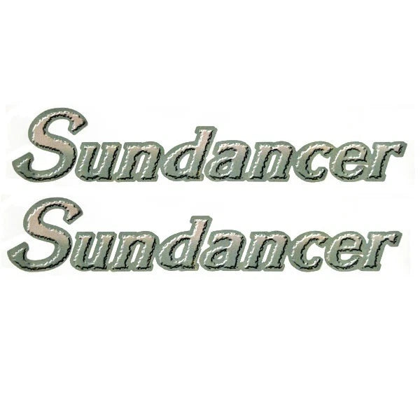 Sea Ray Boat Emblem Decal Sticker - Sundancer 24 1/2 X 4 1/2 Inch 2PC