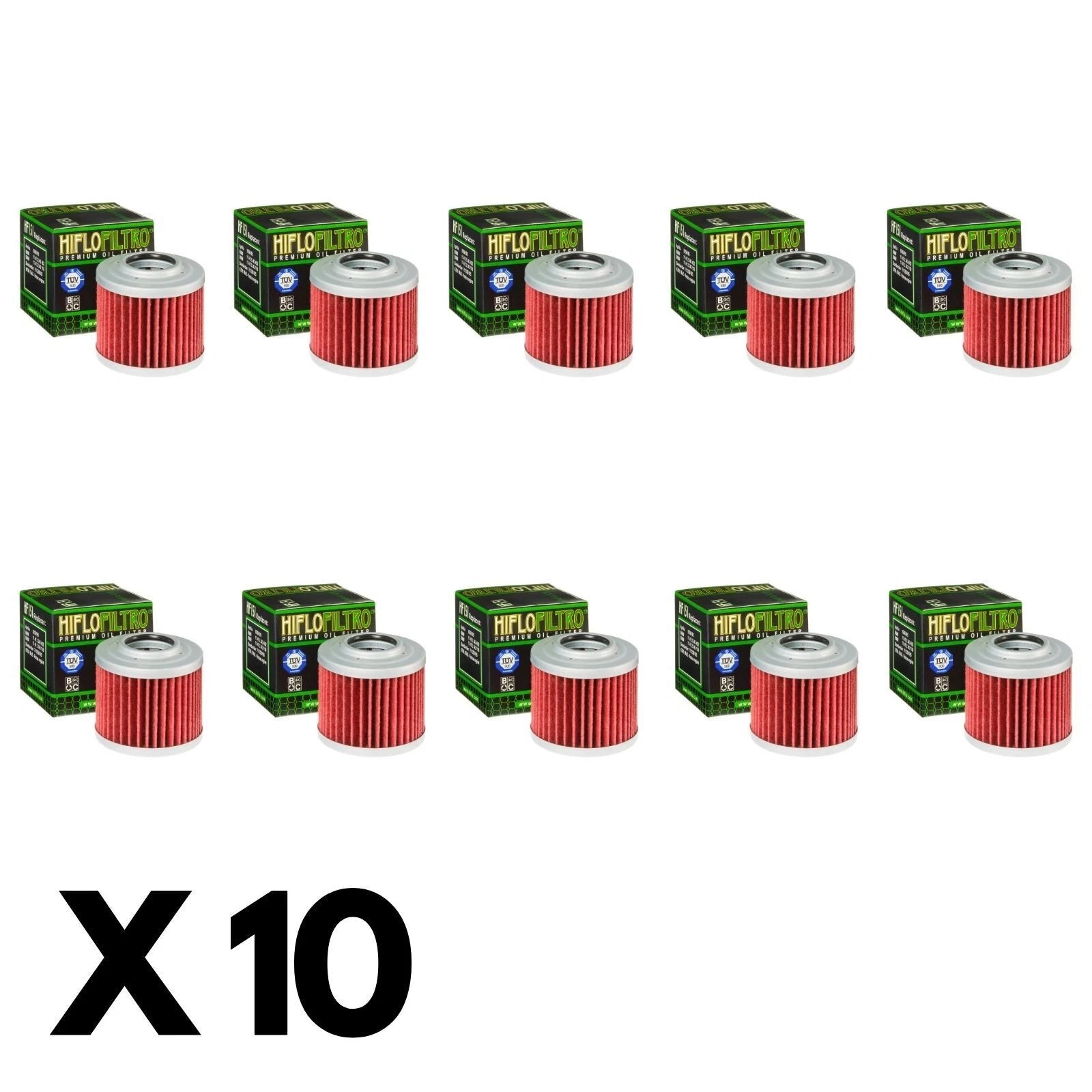 10 Pack Hiflo Oil Filter for KTM 500 Enduro 4T Rotax 1983-1986